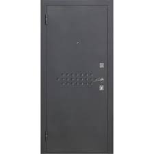 Дверь входная Ferroni Dominanta правая черный муар - ясень серый эмаль 960х2050 мм