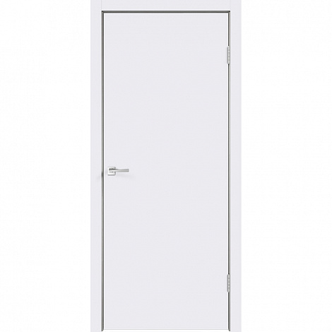 Дверь межкомнатная Smart 945х2050 мм окрашенная белая глухая с притвором
