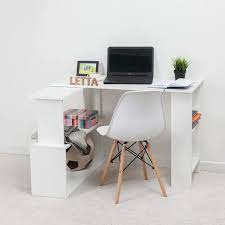 Стол компьютерный угловой LETTA 110х75х50 см лдсп цвет белый