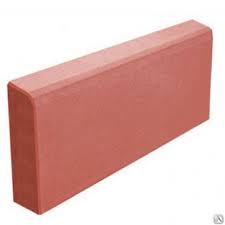 Бордюр вибролитьевой 500х210х40 мм красный