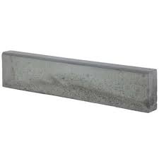 Бордюр тротуарный двухслойный Braer 1000х200х80 мм цвет серый