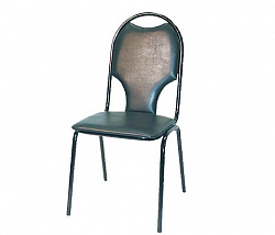 Стул офисный Стандарт Плюс, обивка кожа искусственная, цвет черный