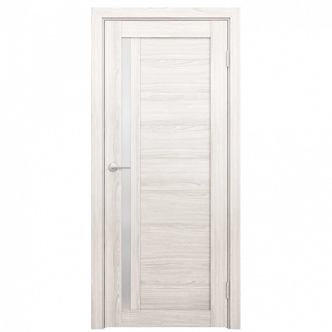 Полотно дверное Profile 8 600х2000, пвх ясень ривьера айс, по, сатин белый