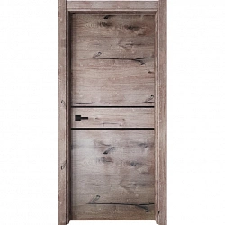 Полотно дверное Line 2 2000х600мм. ПВХ, цвет Канадский дуб Пацифик