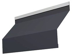 Ламель жалюзи Milan new 0,45 Drap-TX с пленкой RAL 7024 мокрый асфальт
