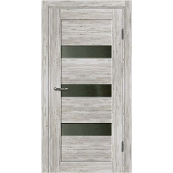 Дверь межкомнатная Капри остекленная ПВХ ламинация цвет северная сосна 70х200 см (с замком и петлями)