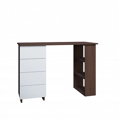 Стол Атмосфера 110x75x50 см лдсп цвет белый/венге