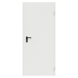 Дверь противопожарная металлическая ДПМ-Пульс-01/60К сплошная, угловая коробка (850х2075), правая, RAL9016