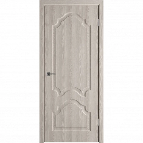 Дверь межкомнатная Венеция глухая ПВХ ламинация цвет дуб фраппе 60x200 см (с замком и петлями)