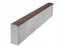 Бордюр тротуарный двухслойный Braer 1000х200х80 мм цвет коричневый